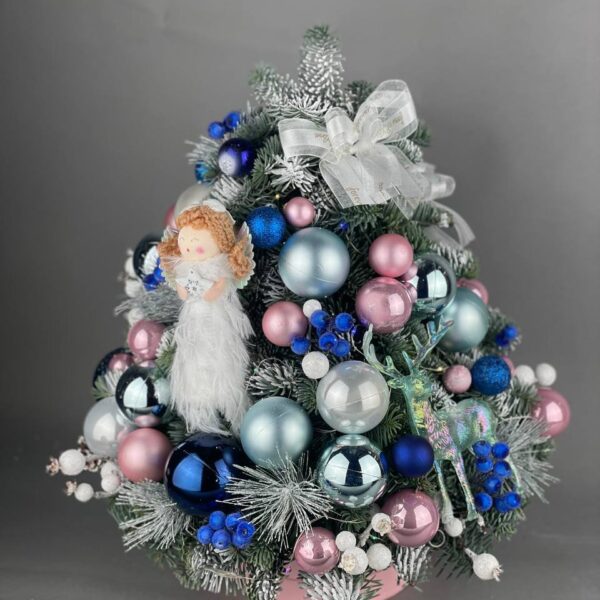 Елка из нобилиса «Christmas tree in blue» 45 см купить с доставкой в Мытищах