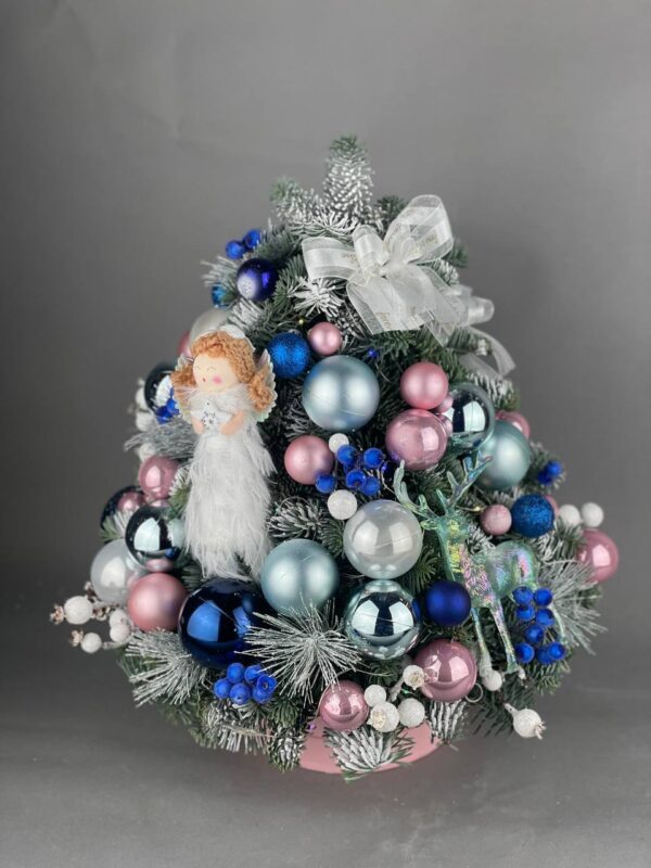Елка из нобилиса «Christmas tree in blue» 45 см купить с доставкой в Мытищах