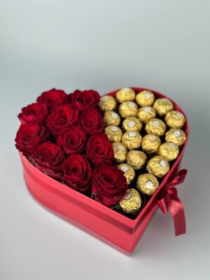 Композиция «Heart Ferrero» ( red) купить с доставкой в Мытищах