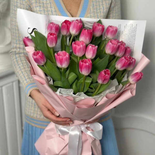 Букет «Sweet tulips» купить с доставкой в Мытищах